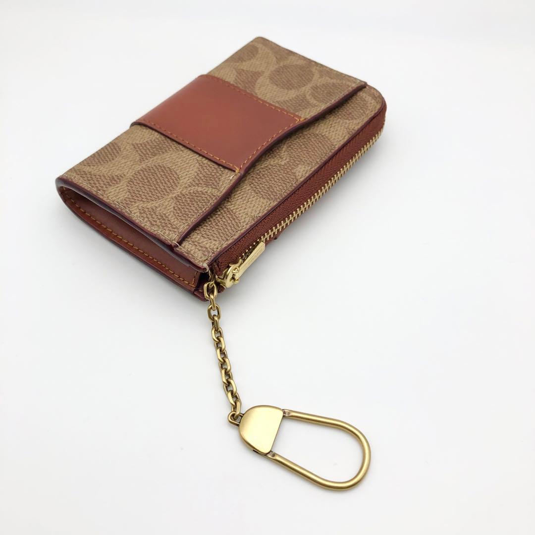 COACH ★大人気★ エッセンシャル Lジップキーケース シグネチャー 新品