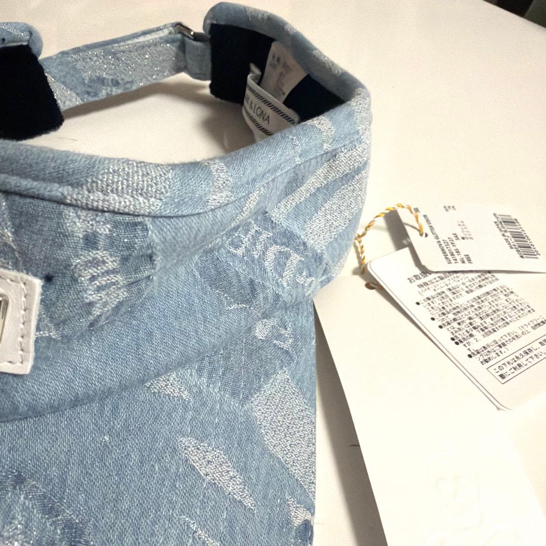 MARK&LONA 新品タグ付き バイザー デニム ラメ メンズ レディース