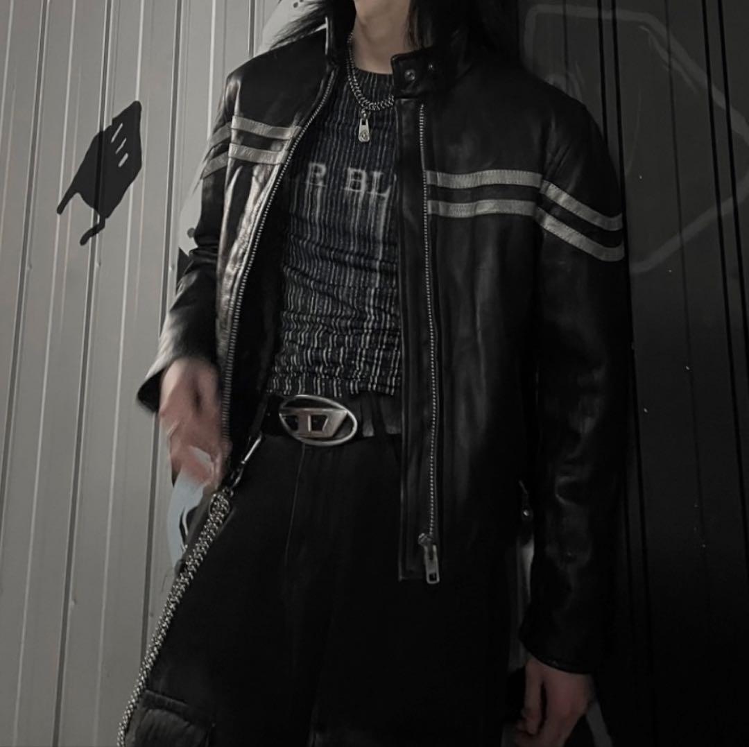 【HOT LEATHERS】シングルライダースジャケット