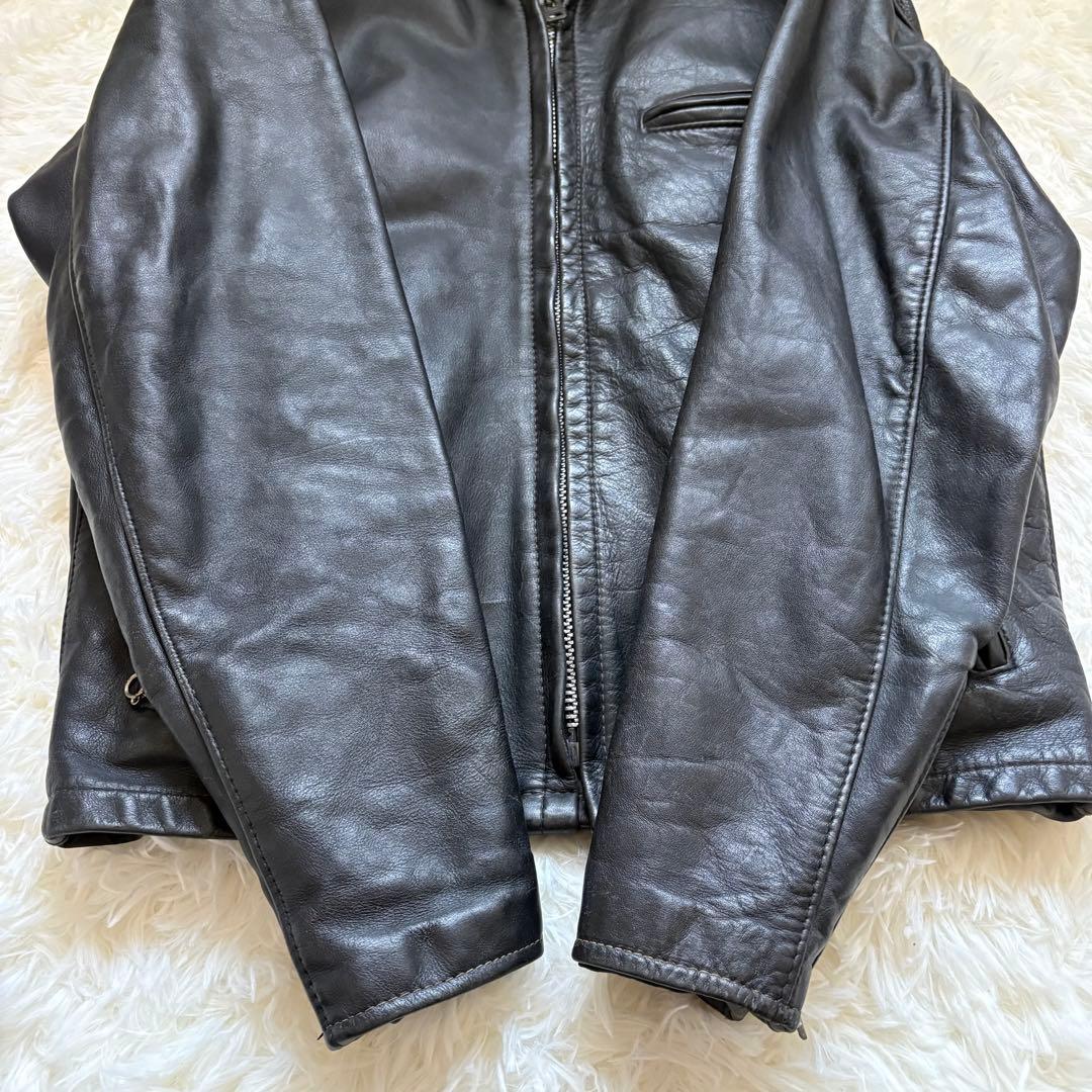 米国製40 SCHOTT ショット シングル ライダース ボアライナー XL