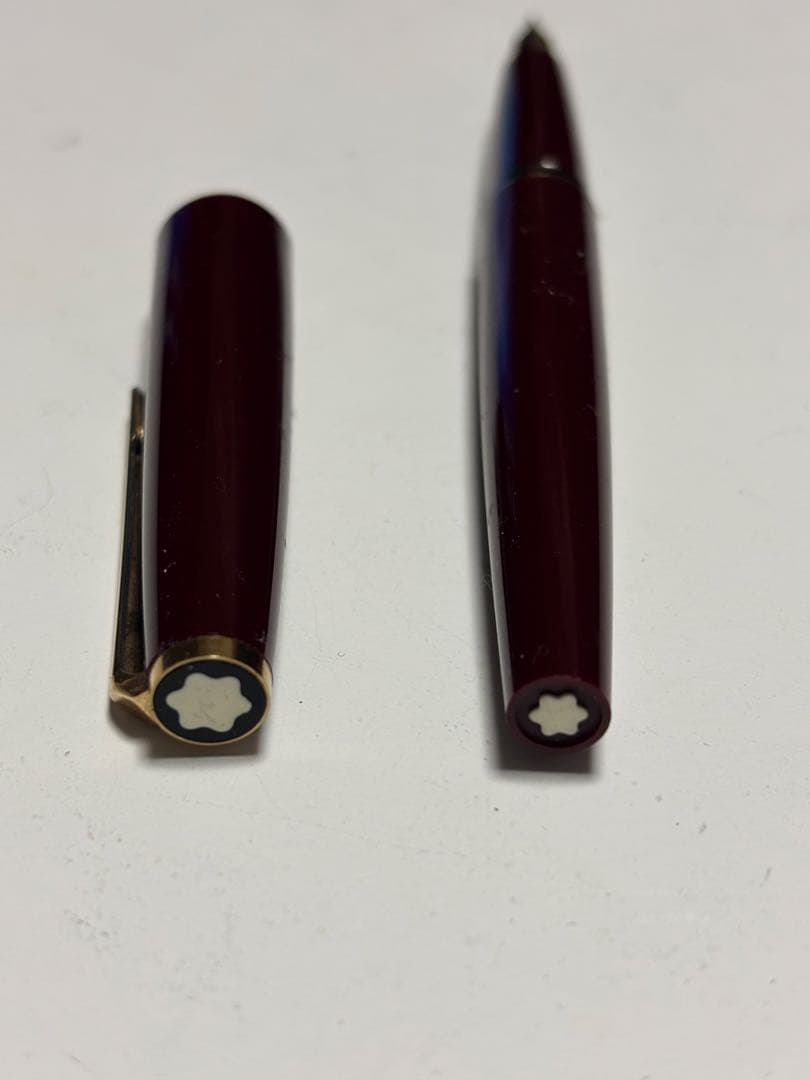 14k 585 MONTBLANC モンブラン 万年筆 ボルドー　筆記未確認