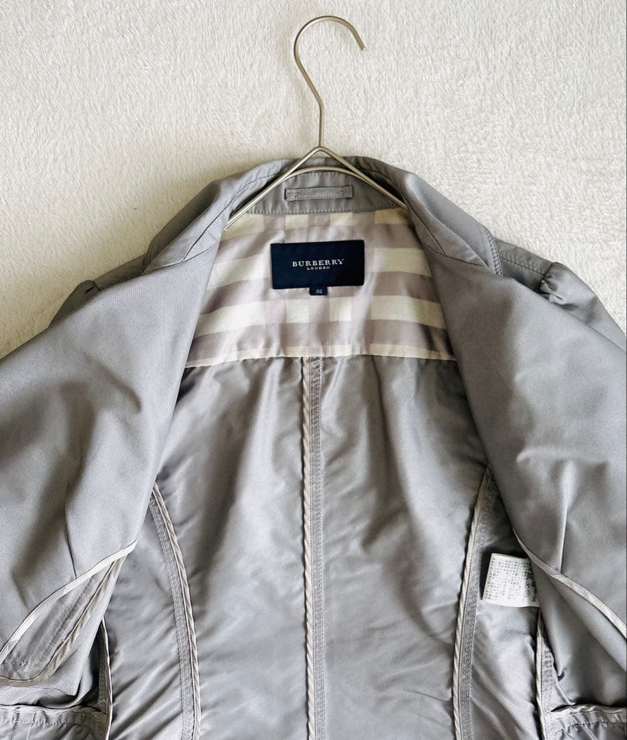 BURBERRY LONDON ライダースジャケット 三陽商会 ペプラム　M