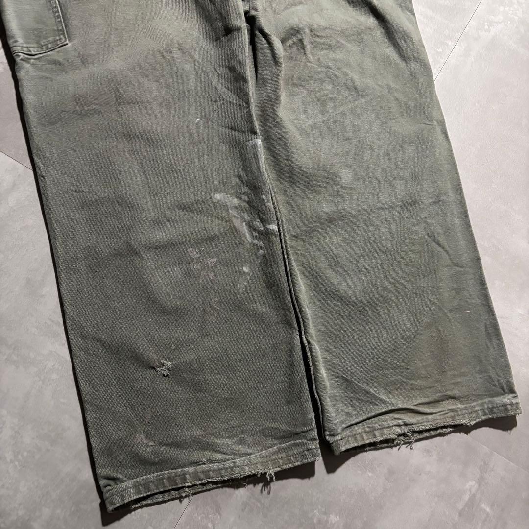 極上 カーハート carhartt ペインターパンツ ダブルニー モスグリーン