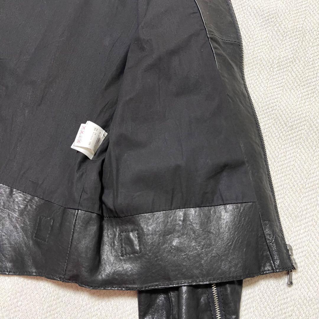 美品 BEAMS 本革 レザーライダース Y2K アーカイブ