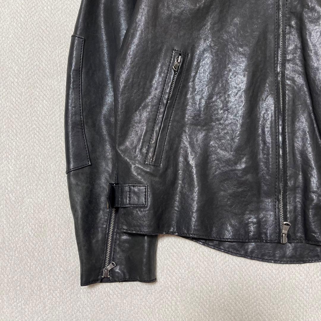 美品 BEAMS 本革 レザーライダース Y2K アーカイブ
