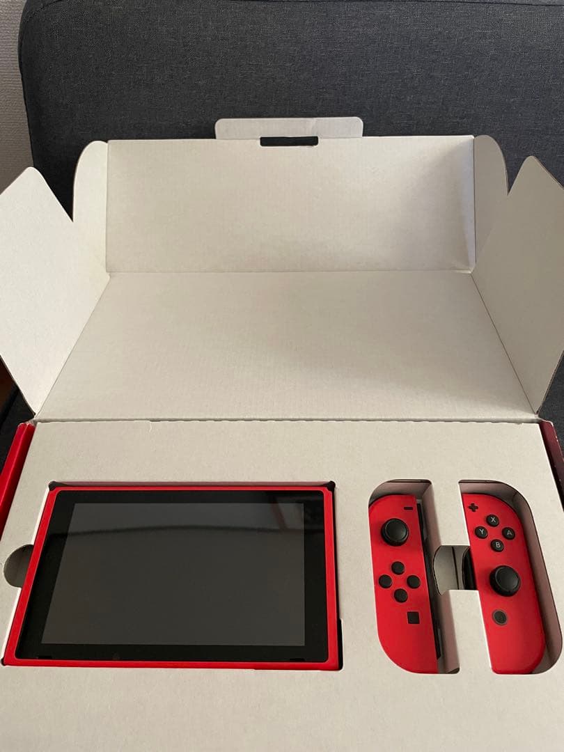 美品 Nintendo Switch マリオレッド×ブルーセット