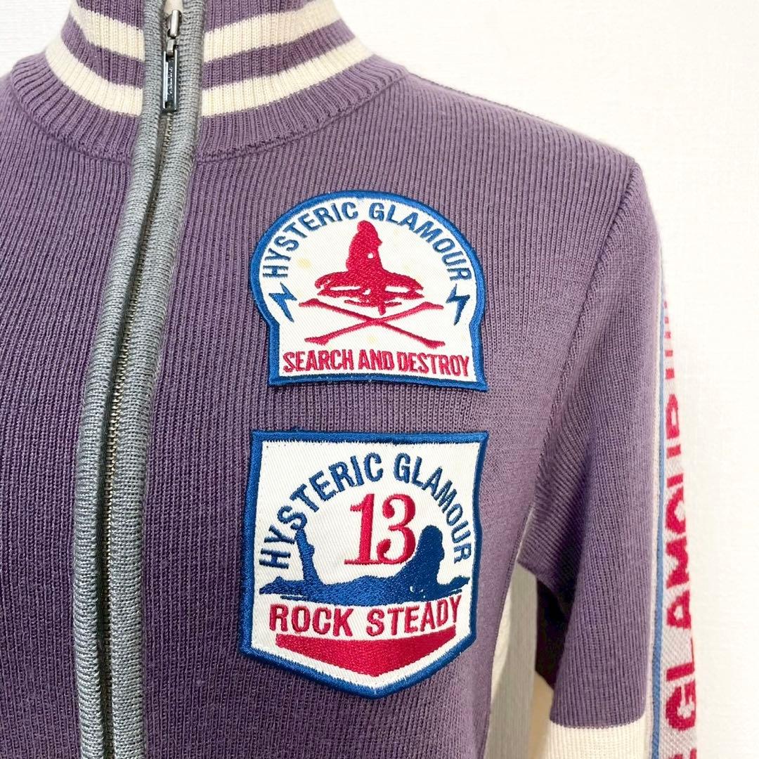 y2k❤️HYSTERIC GLAMOUR ロゴ ワッペン トラックジャケット