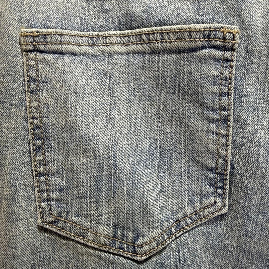 パンツ GUAPI / AQUA BLUE FLOWERS DENIM