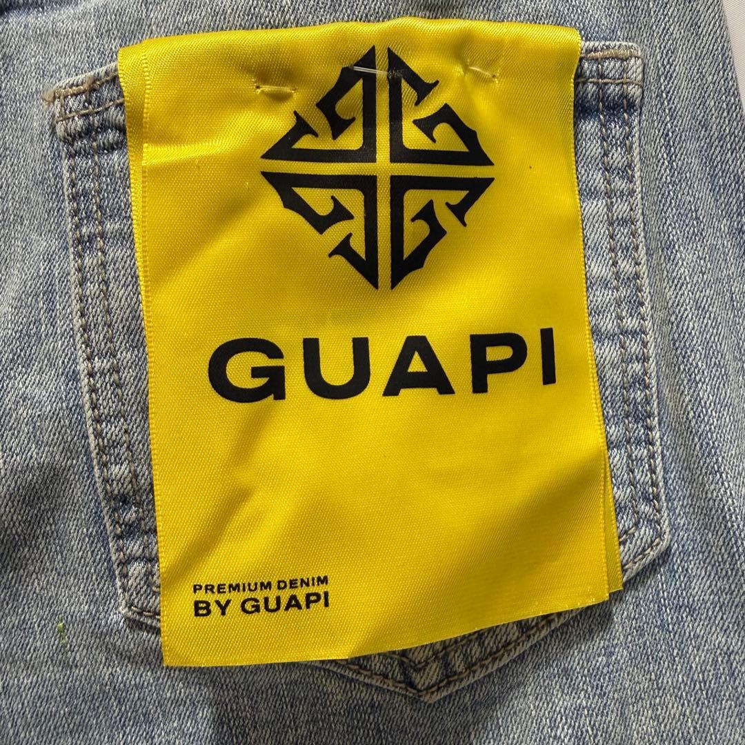 パンツ GUAPI / AQUA BLUE FLOWERS DENIM