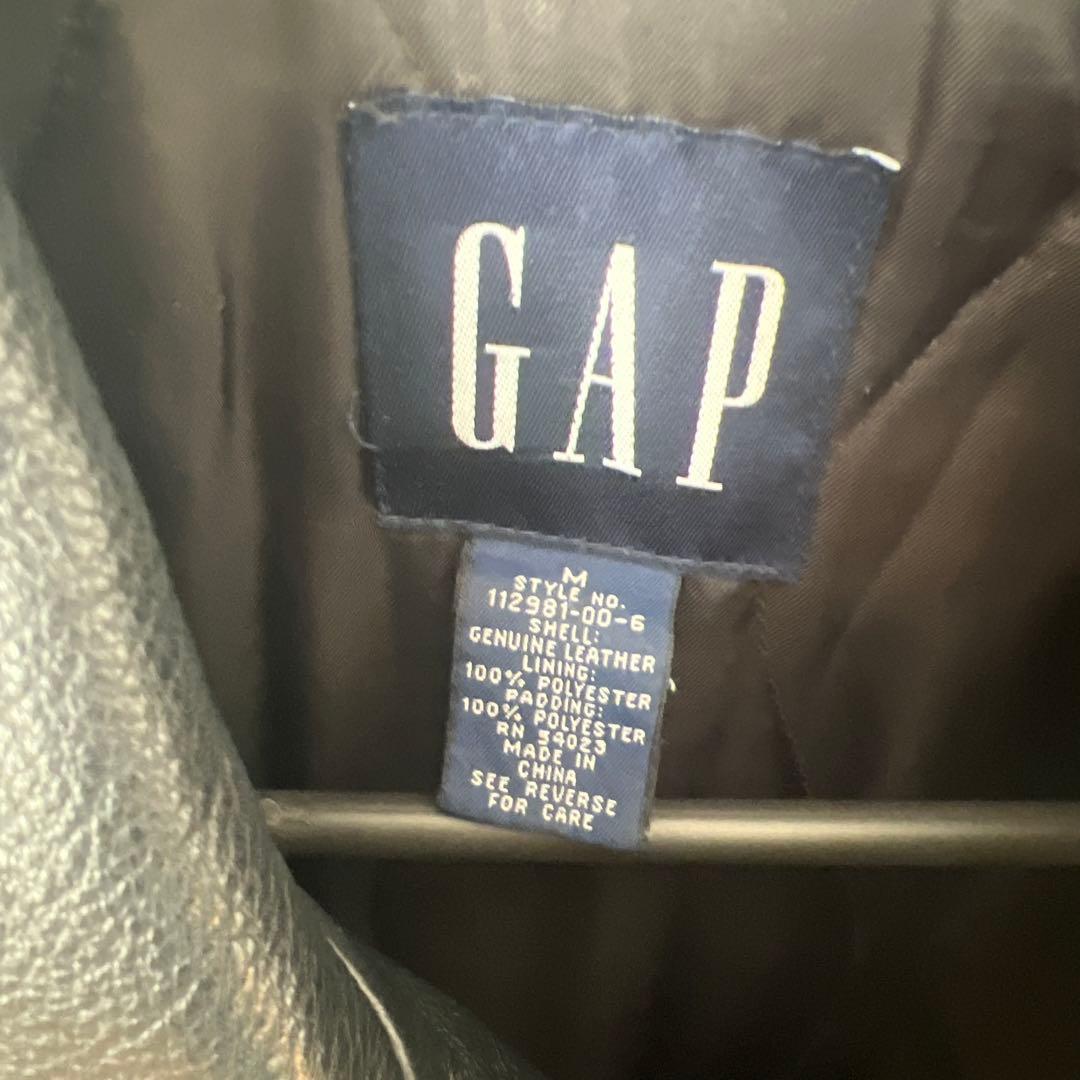 GAP カーコート　レザー　ブラック　old gap