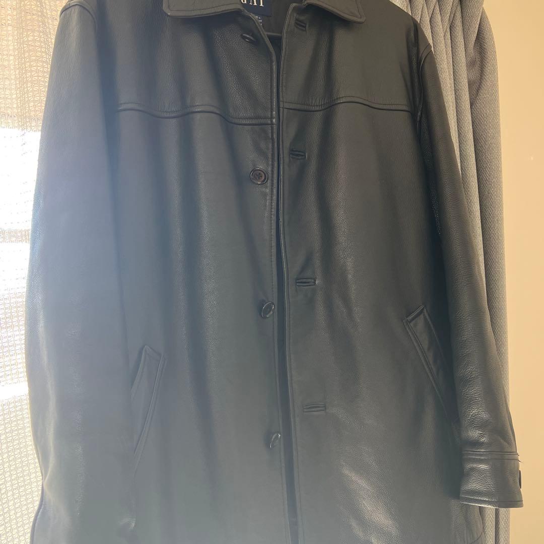 GAP カーコート　レザー　ブラック　old gap