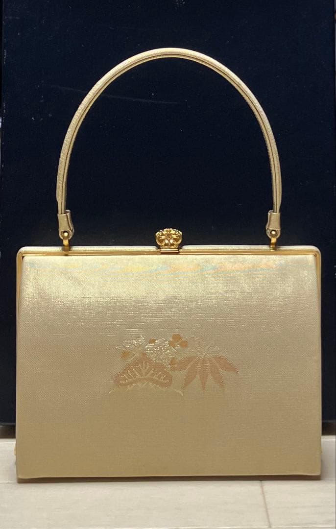 《美品・木箱付》東京胡蝶　草履バッグセット　正絹佐賀錦　フォーマル　二石草履