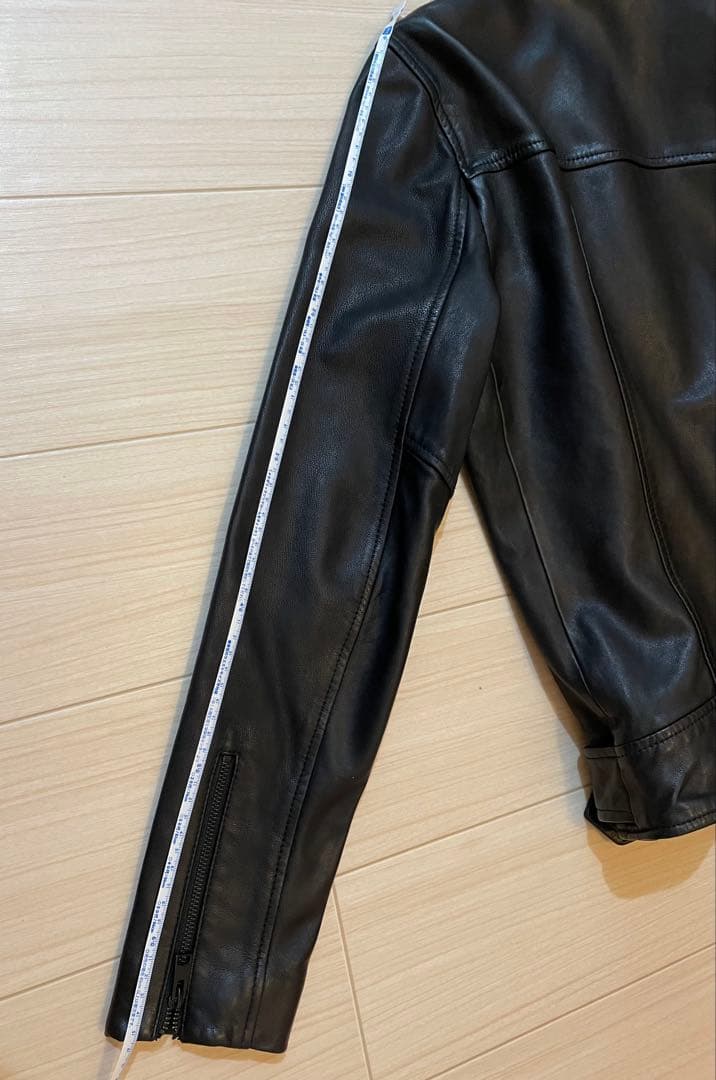 美品ALL SAINTS オールセインツ ラムレザー ライダースジャケット XS