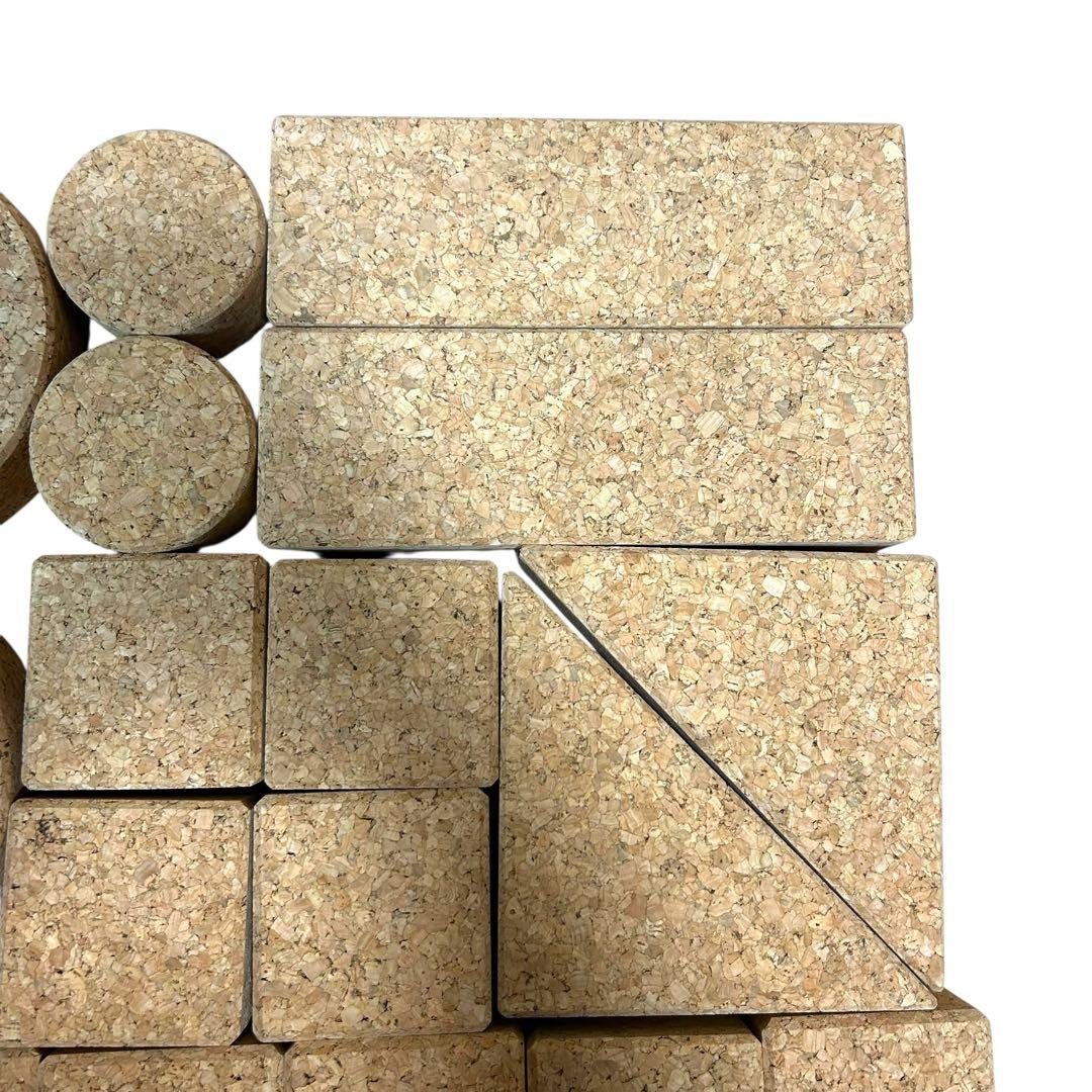 定価 45100円　自由学園生活工芸研究所　コルク積み木　ラージ　木箱セット