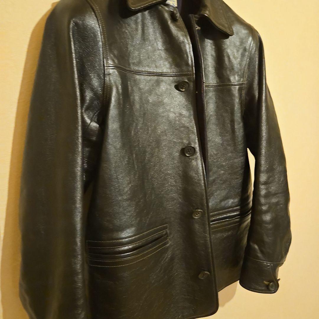 s*o様 ほぼ新品 ホースハイド トイズマッコイ カーコート レザージャケット