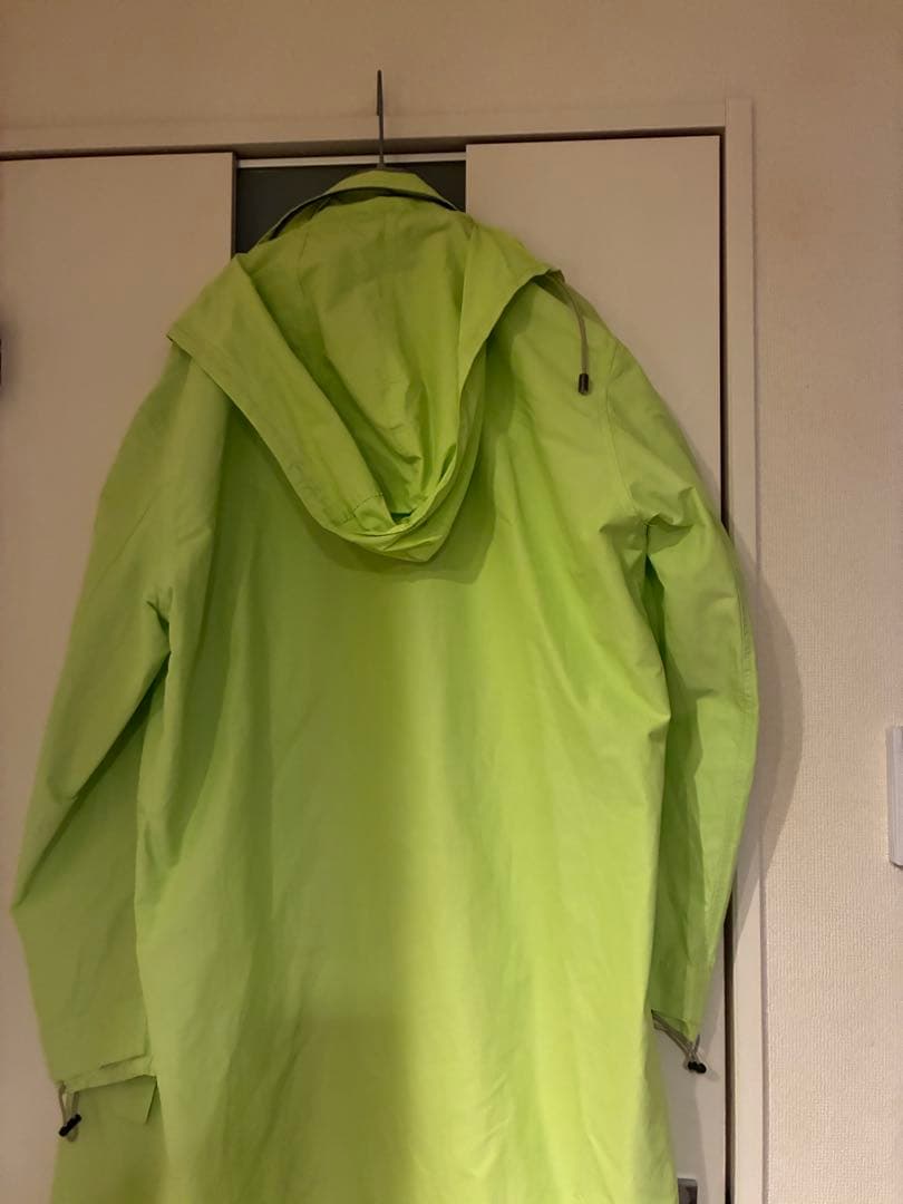 JIL SANDER フード付きロングコート ライムグリーン