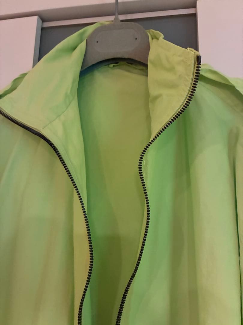 JIL SANDER フード付きロングコート ライムグリーン