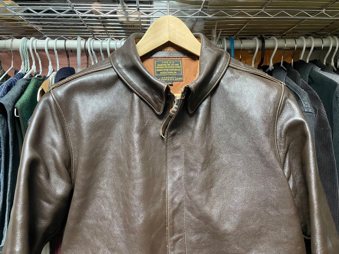 リアルマッコイズ　Rough Wear A-2 レザージャケット サイズ42