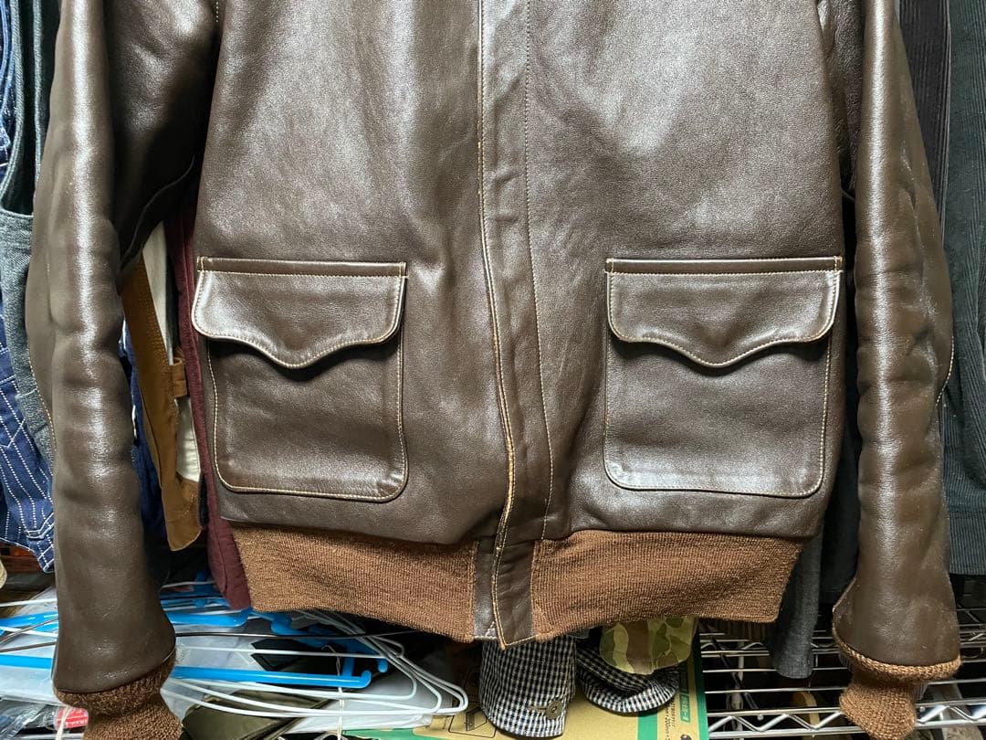 リアルマッコイズ　Rough Wear A-2 レザージャケット サイズ42