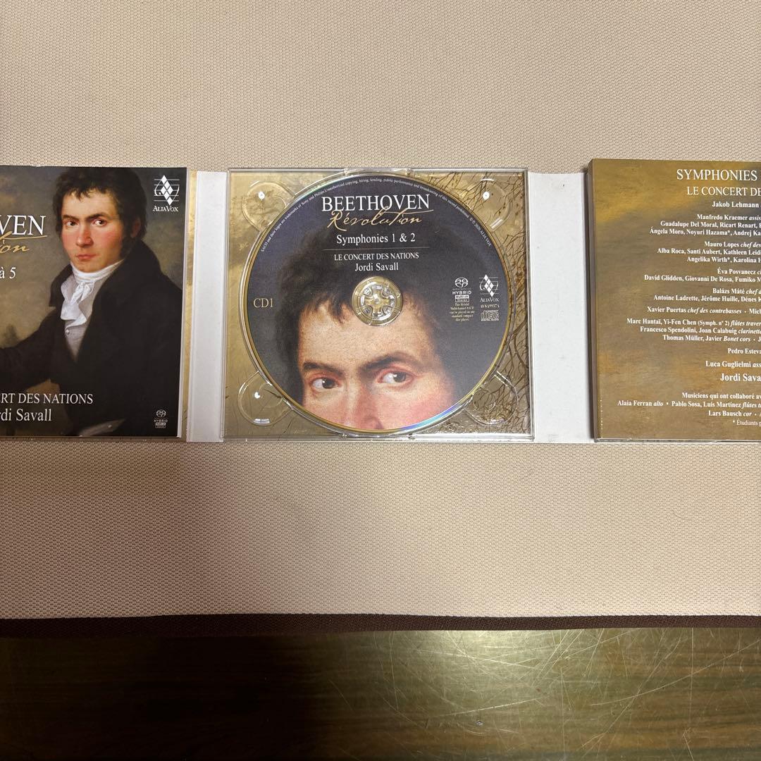 ジョルディ・サヴァール指揮　ベートーヴェン作曲、交響曲1番から9番SACD6枚組