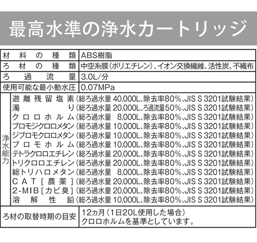 正規品⭐️BUC12001 交換用浄水カートリッジ 12物質除去 高性能タイプ