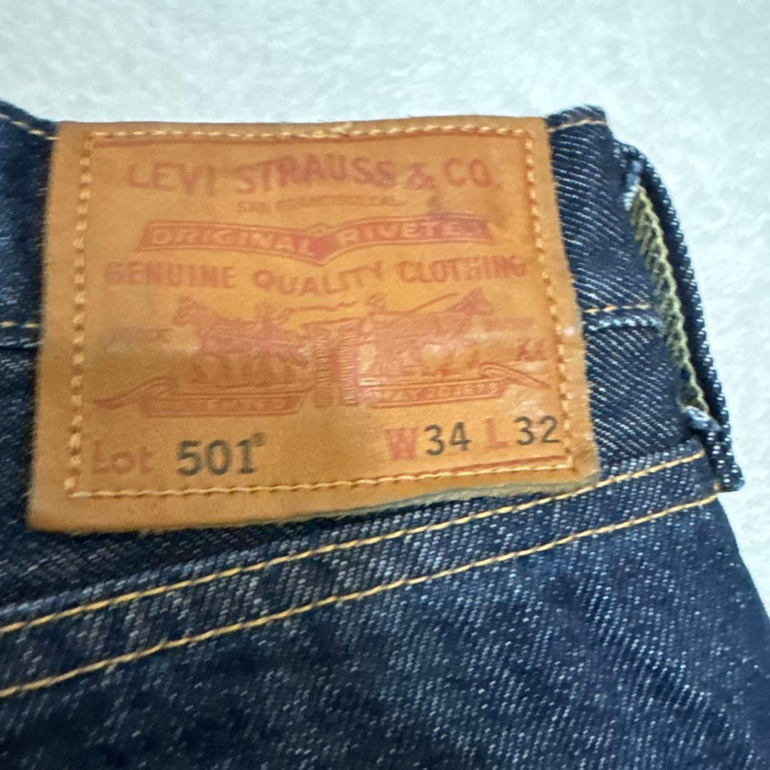 【美品】LEVI'S PREMIUM 501 USA製 赤耳 濃紺 W34