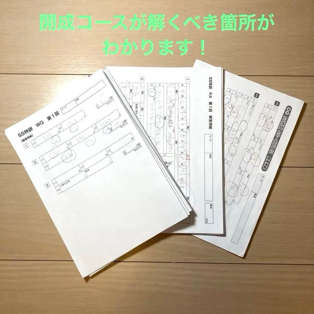 2025年2月終了　SS開成　理科,社会セット