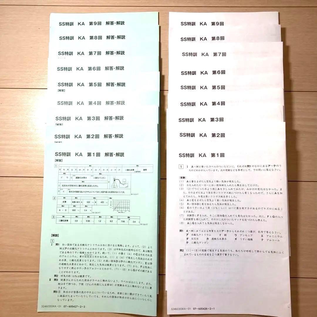 2025年2月終了　SS開成　理科,社会セット