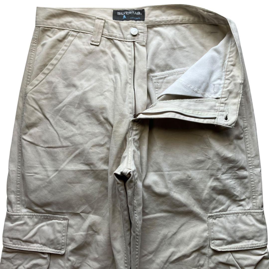 超極太00s SILVERTAB バギーカーゴパンツ BAGGY ヴィンテージ