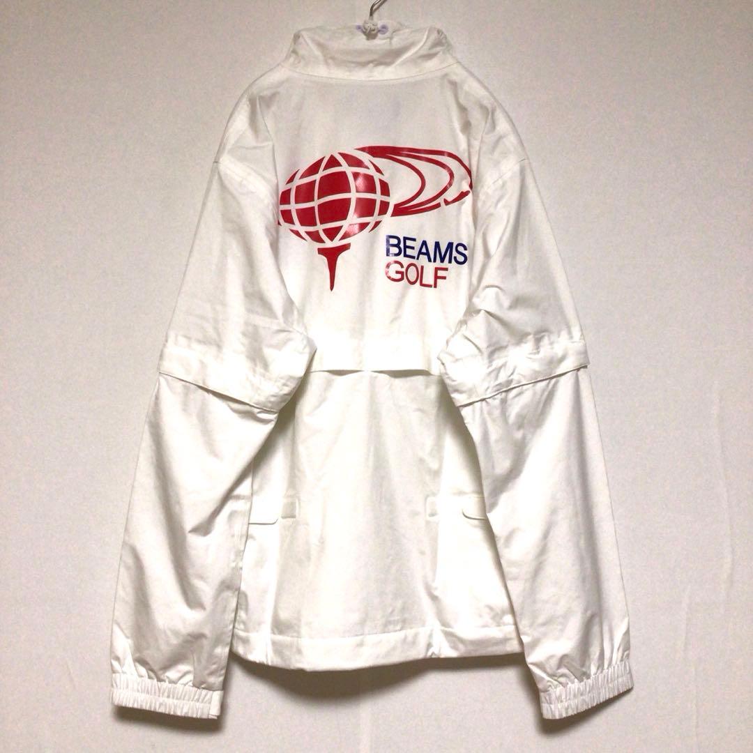 BEAMS GOLF レインウェア セットアップ 上下セット 白 M 美品