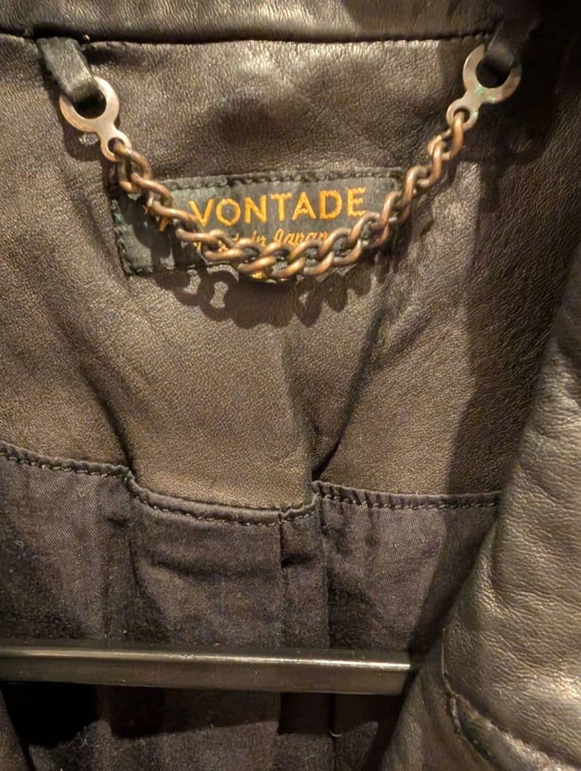 A VONTADE ブラックライダースジャケット