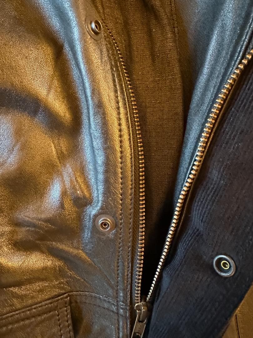 試着のみYoused Retro Baggies Jacket LLbean本革