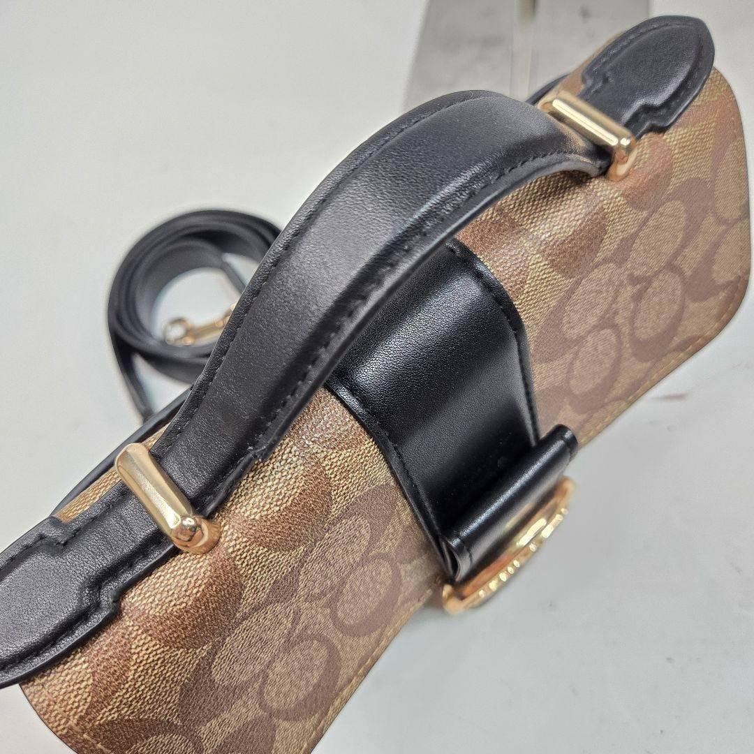 極美品 COACH ジョージ ジェム 2way ハンドバッグ パイソン