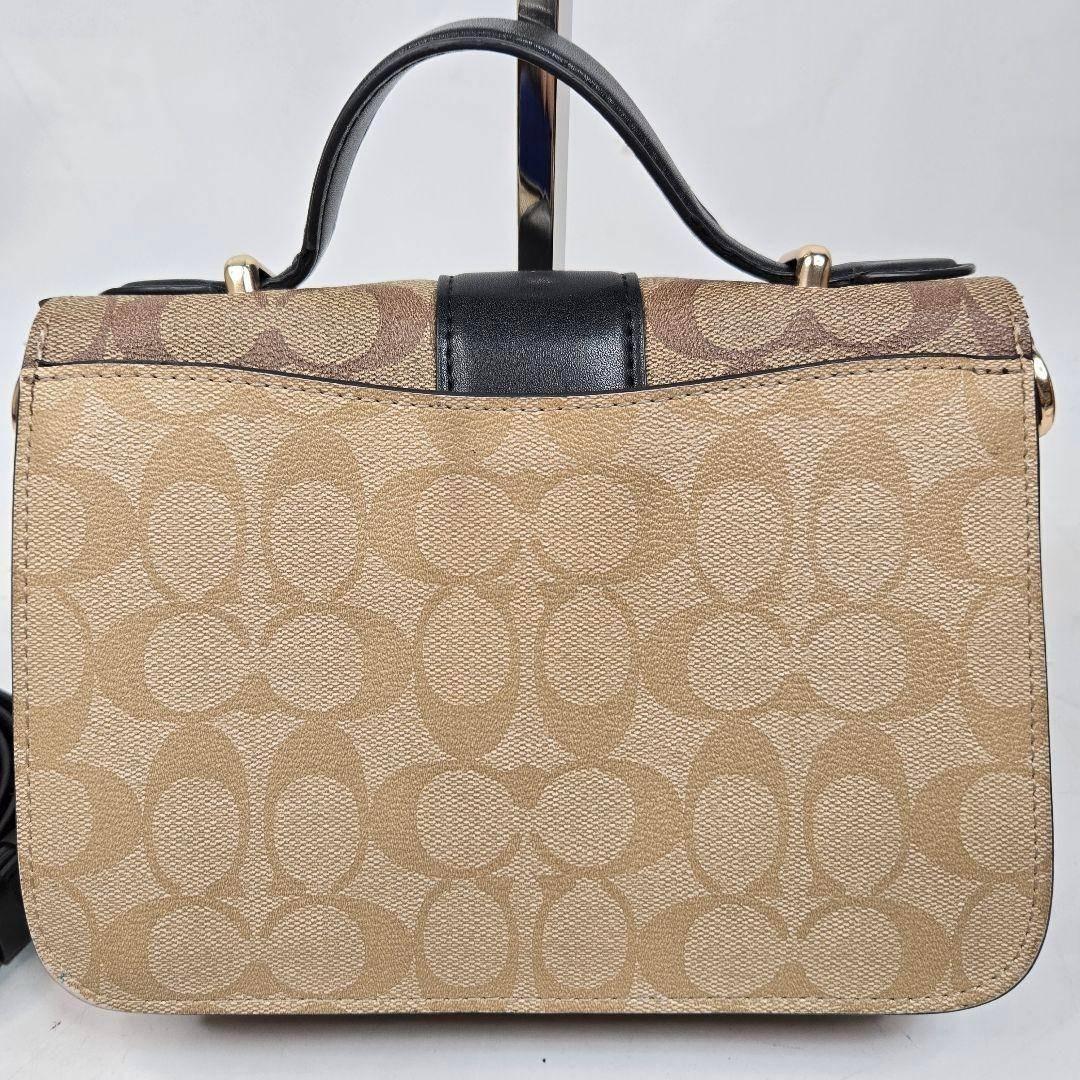極美品 COACH ジョージ ジェム 2way ハンドバッグ パイソン
