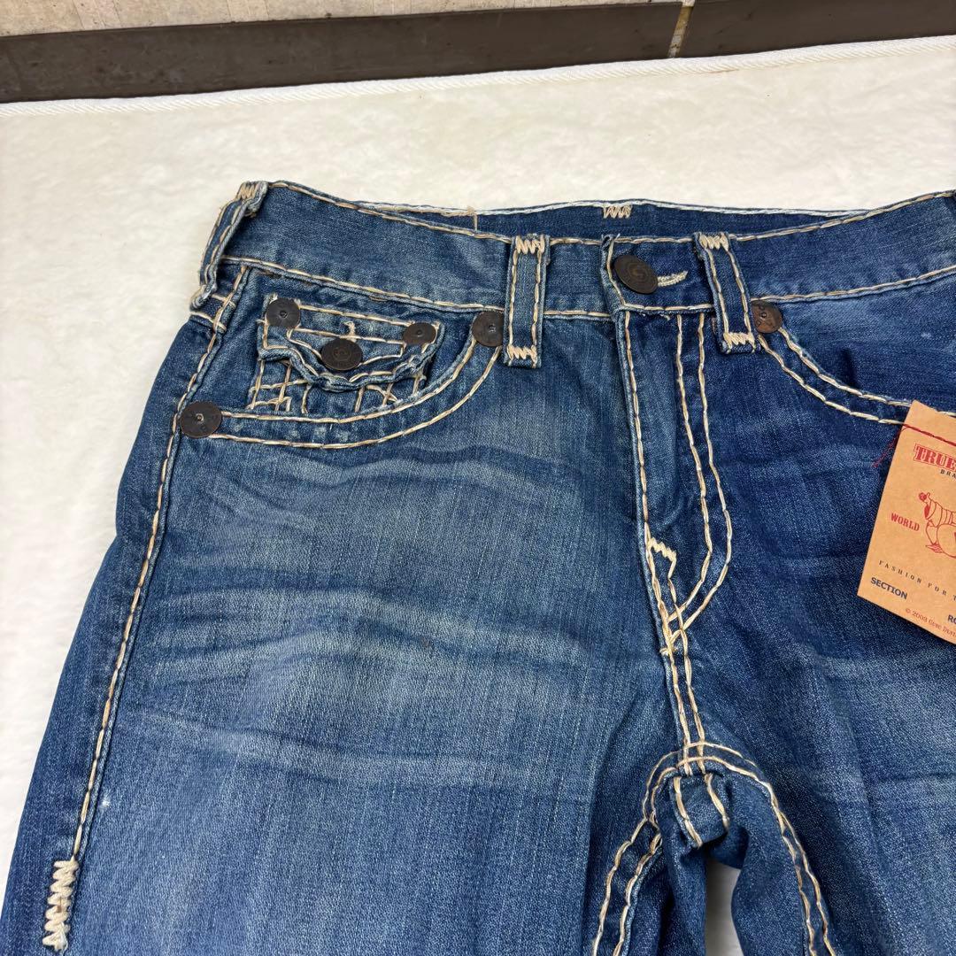 新品　USA製　TRUE RELIGION ダークブルーデニム Mサイズ