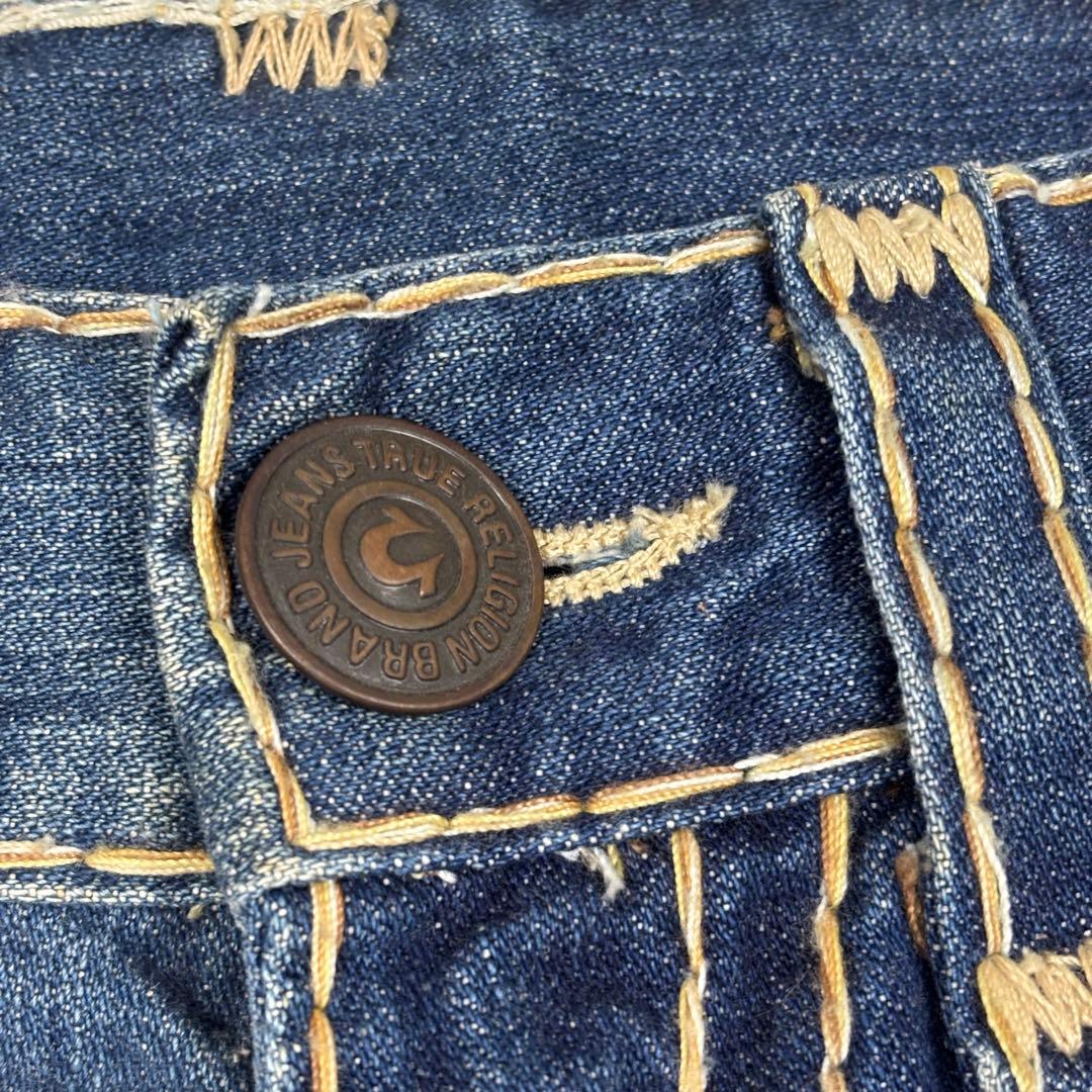 新品　USA製　TRUE RELIGION ダークブルーデニム Mサイズ