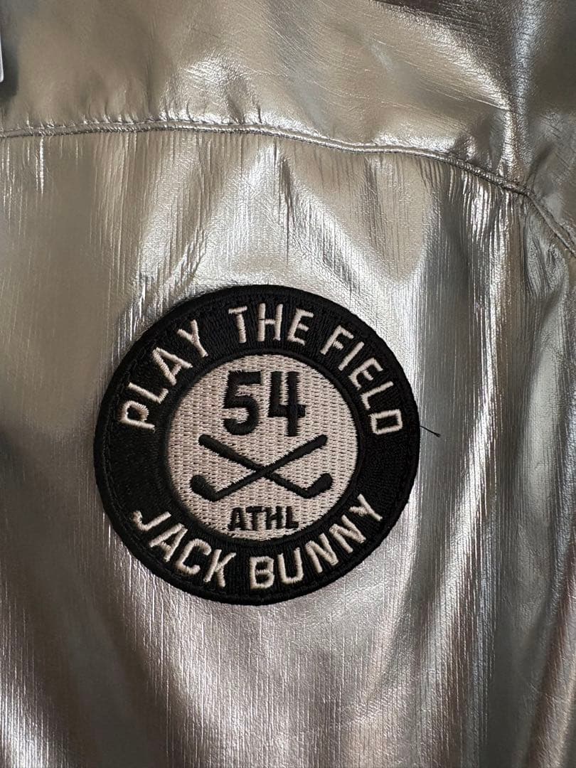 【新品】JACK BUNNY シルバー フードジャケットメンズ　サイズ5