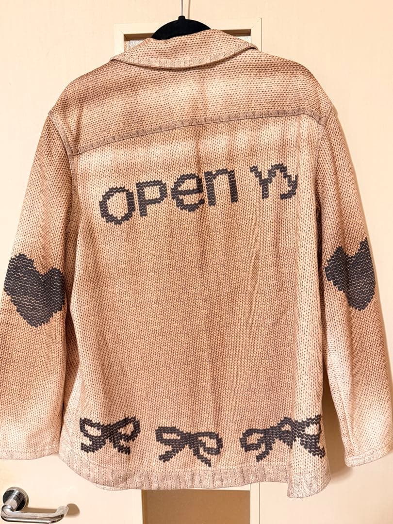 k*a様 OPENYY 裏起毛ニット柄シャツオープンワイワイ