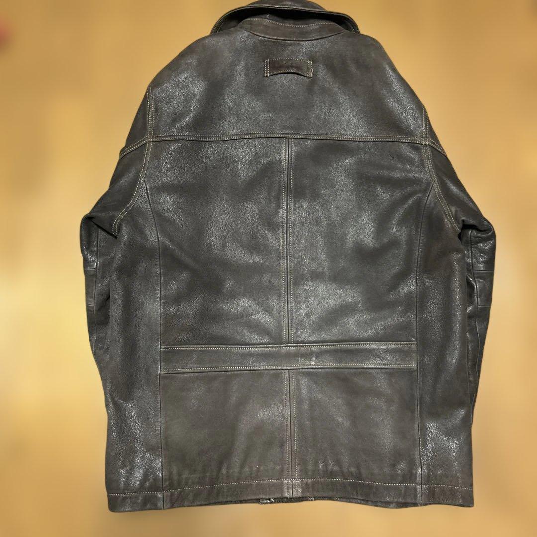 90s Eddie Bauer 本革ブラウンジャケット M