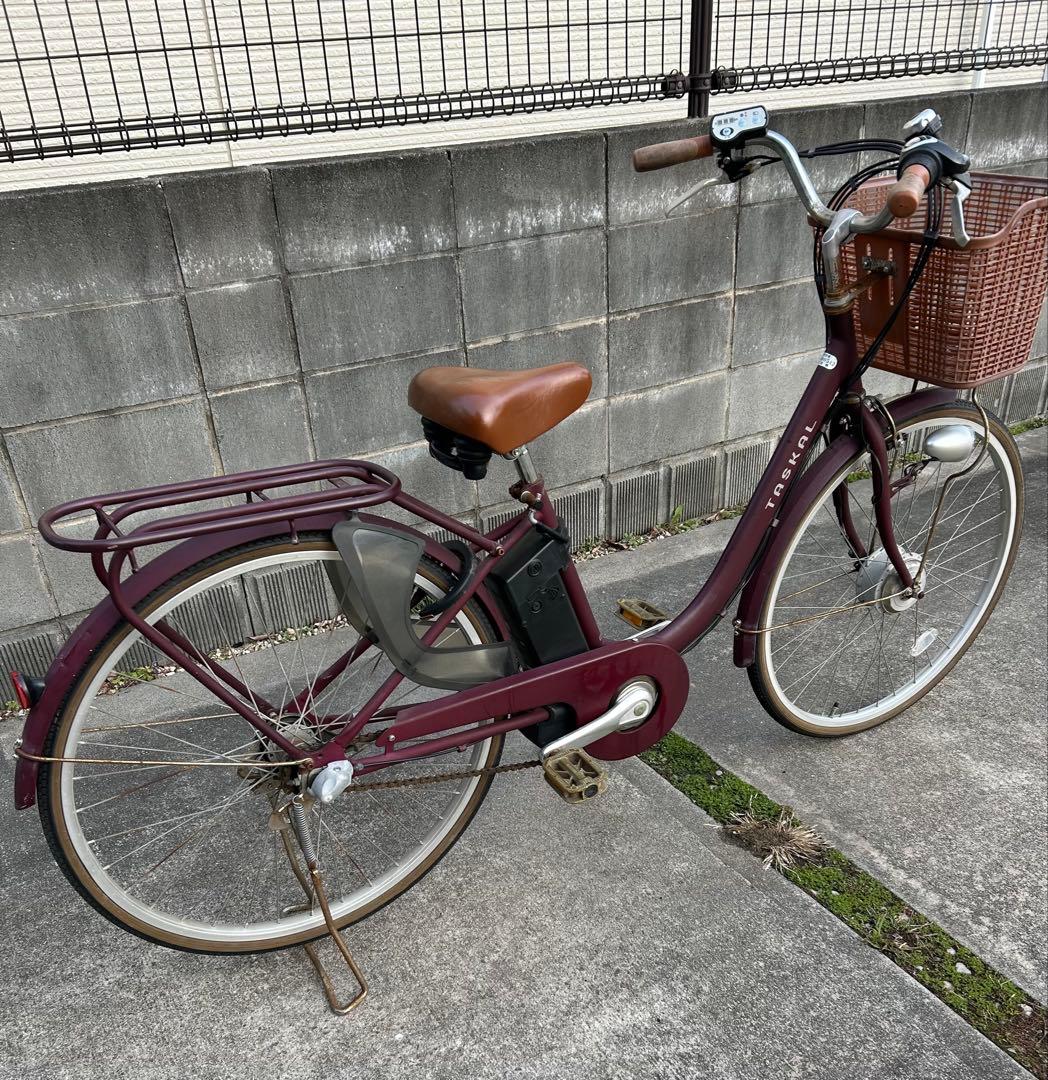ラオックスサイクル 電動 自転車 TASKAL アシスト 直接引取り 後輪パンク
