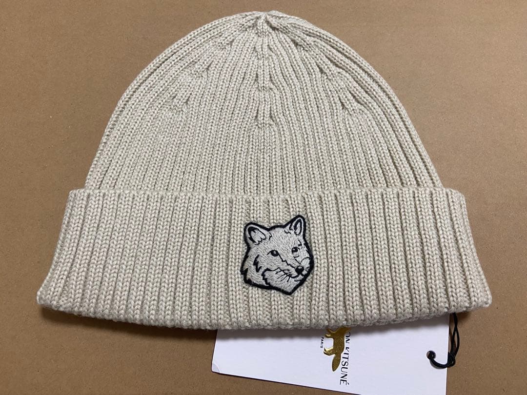 ★新品未使用★ maison kitsune メゾンキツネ ニット帽 ビーニー