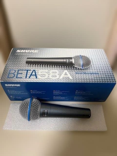 SHURE BETA 58A ダイナミックマイク★殆ど未使用品おまけヘッド2個