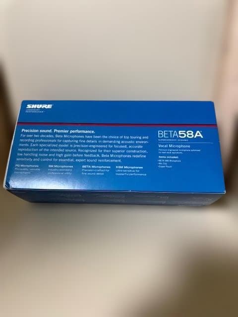 SHURE BETA 58A ダイナミックマイク★殆ど未使用品おまけヘッド2個