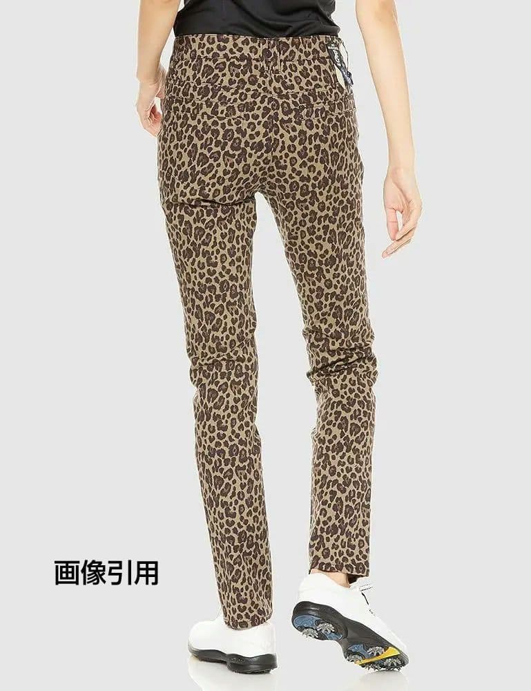 PEARLY GATES ヒョウ柄ゴルフパンツ サイズS ストレッチ素材