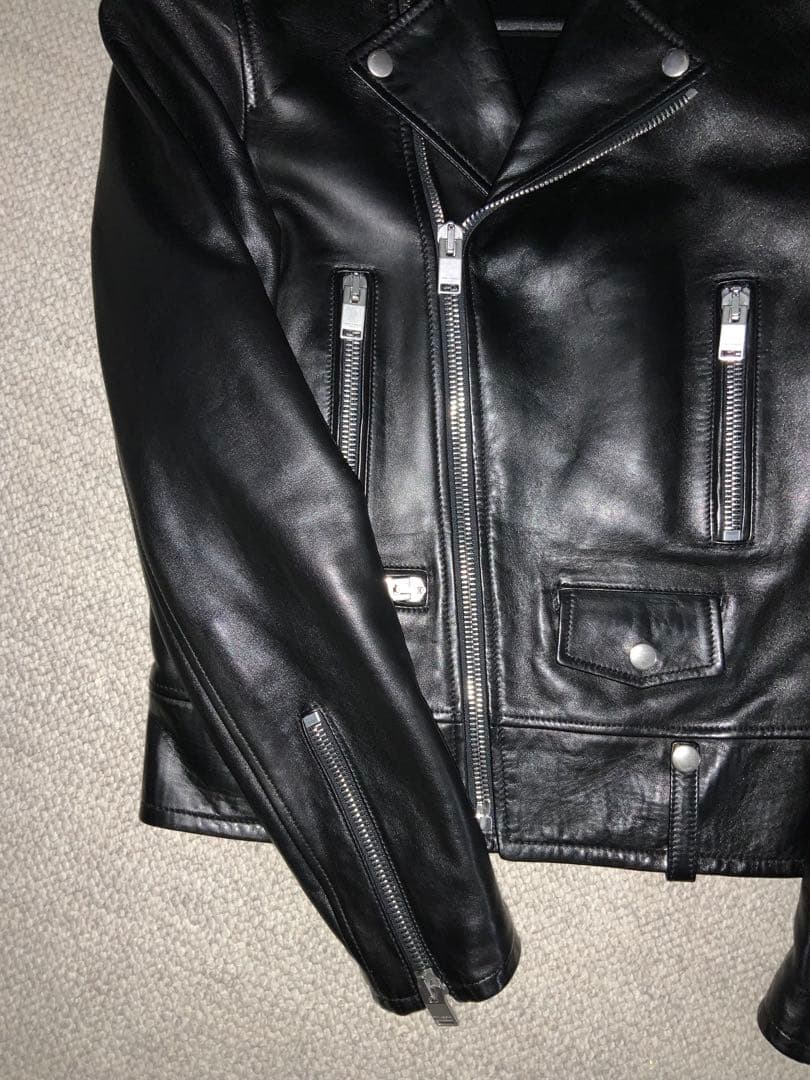 極美品　SAINT LAURENT L01 ダブルライダース　サイズ42