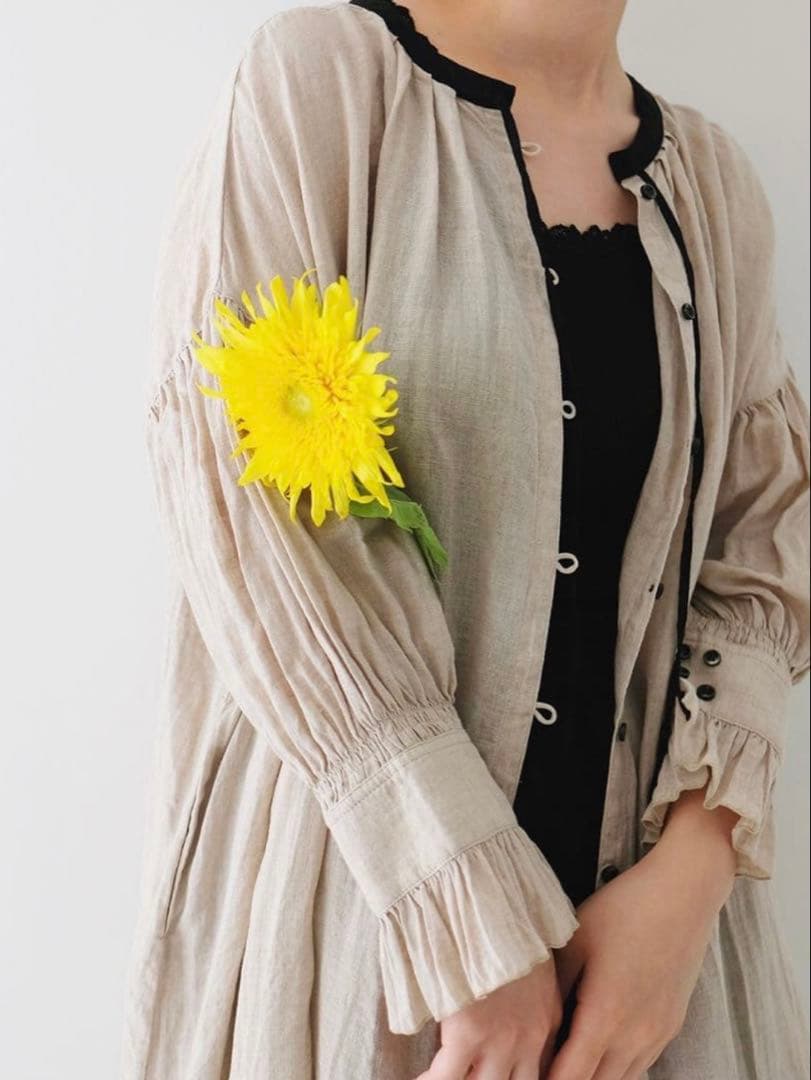 nest Robe ネストローブ ⿻ リネン スモックドレス ワンピース 春