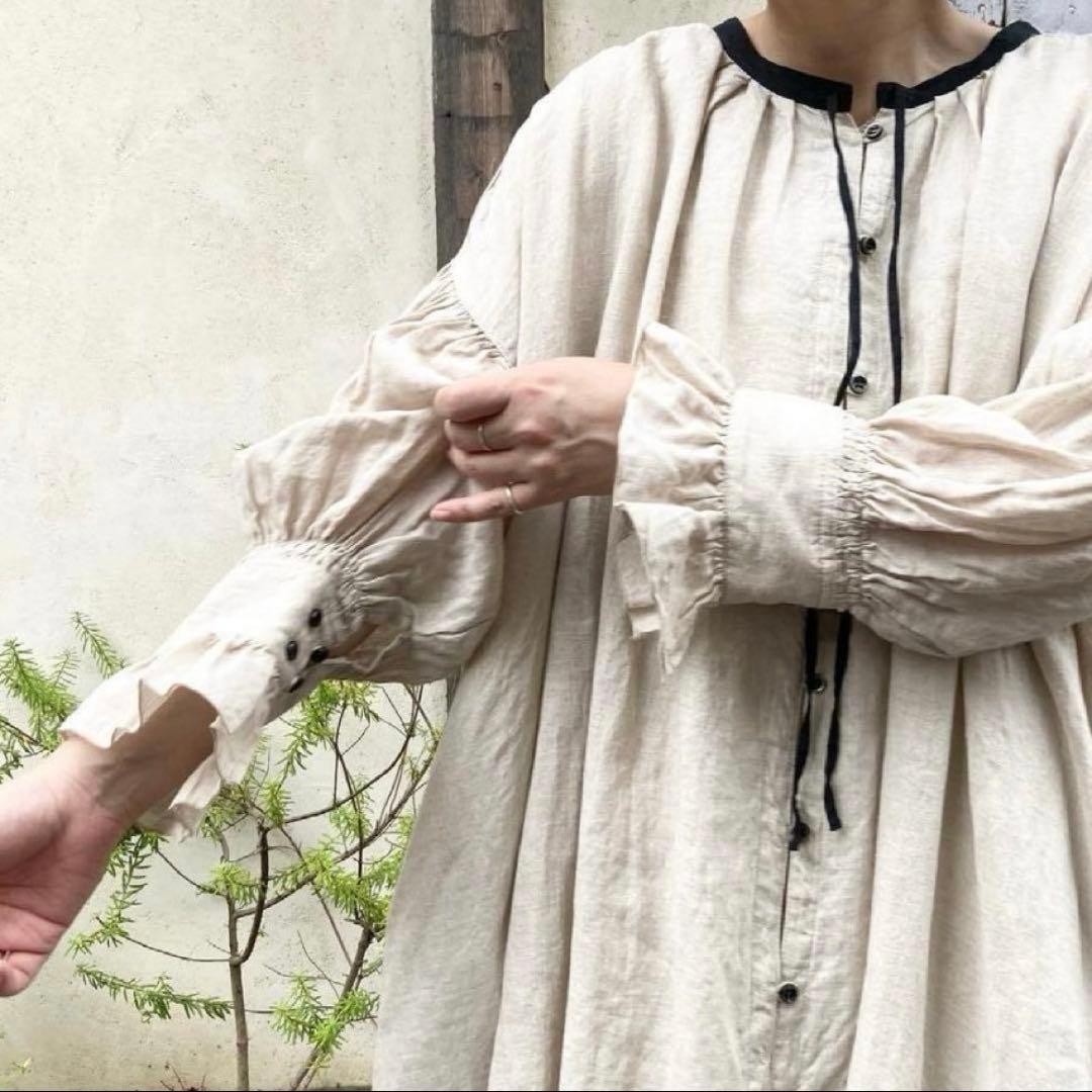nest Robe ネストローブ ⿻ リネン スモックドレス ワンピース 春