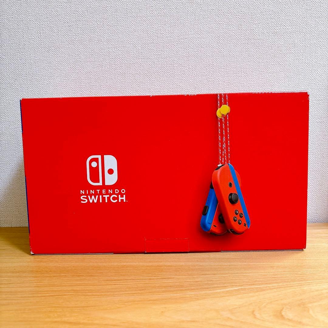 【未使用に近い】 バッテリー強化版 Nintendo Switch 本体 マリオ
