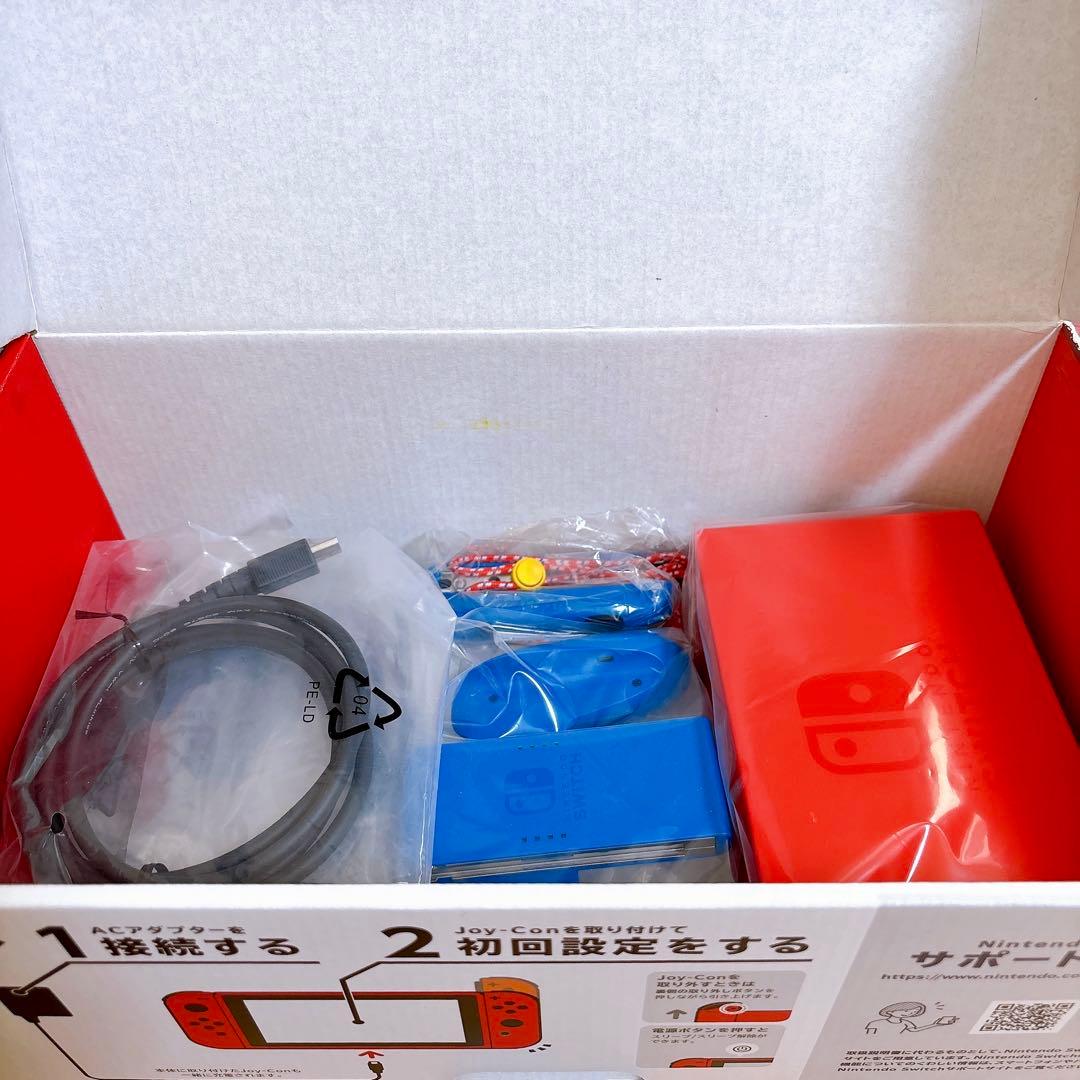 【未使用に近い】 バッテリー強化版 Nintendo Switch 本体 マリオ