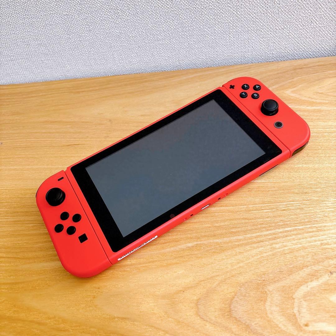 【未使用に近い】 バッテリー強化版 Nintendo Switch 本体 マリオ